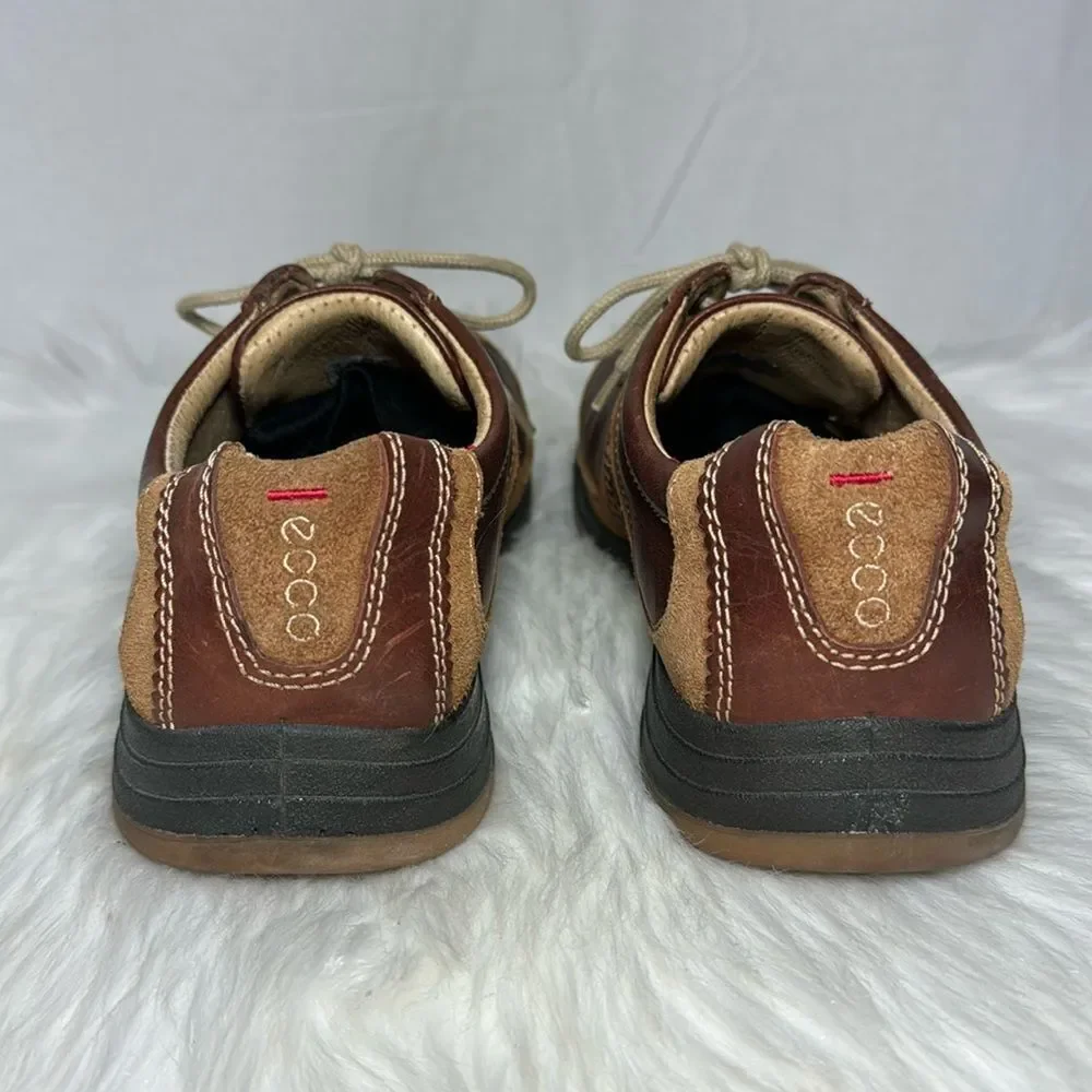 ECCO Yak‎ Two Tone Leather Sneakers Sz 7.5